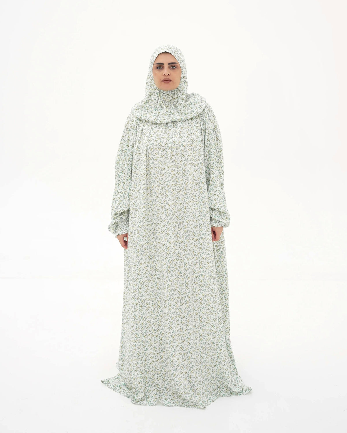 Siyally Printed Leaves Gowns